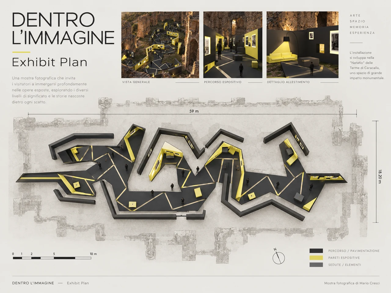 Original exhibit plan · The spatial sequence